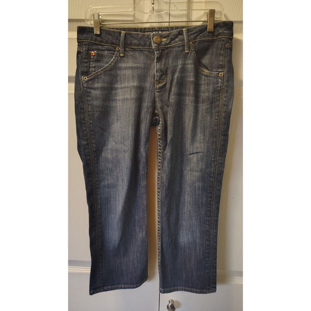 Hudson Jeans Cropped Denim Pants Medium Dark Wash Size 28